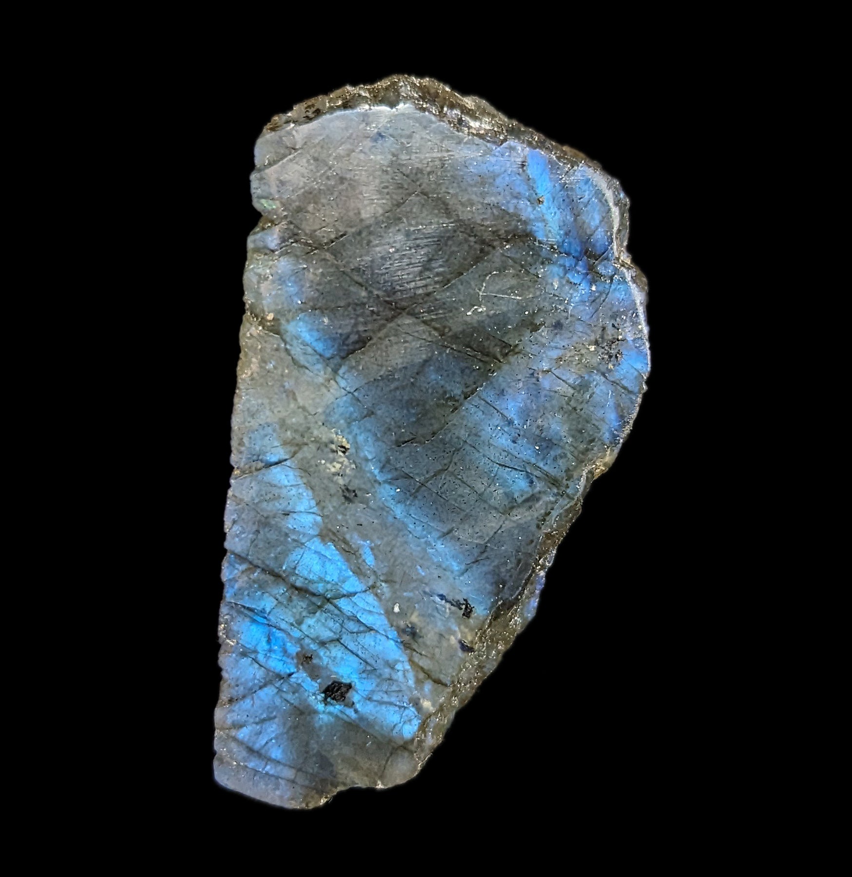 Natural Polished Labradorite Slice - Healing Crystal for Jewelry Making, Home Decor & Meditation | Perfect for Necklaces, Bracelets & Spiritual Gifts