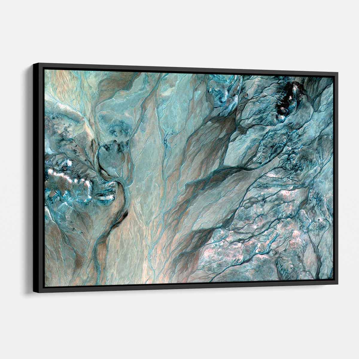 Blue Water Wall Art Canvas Print 3294 - Ocean Wave Painting for Living Room, Bedroom & Office Decor