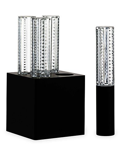 Jallum Diamants Biseaux Set of 4 LED Crystal Lights - Elegant Decorative Lighting for Bedroom, Living Room, and Dining Room