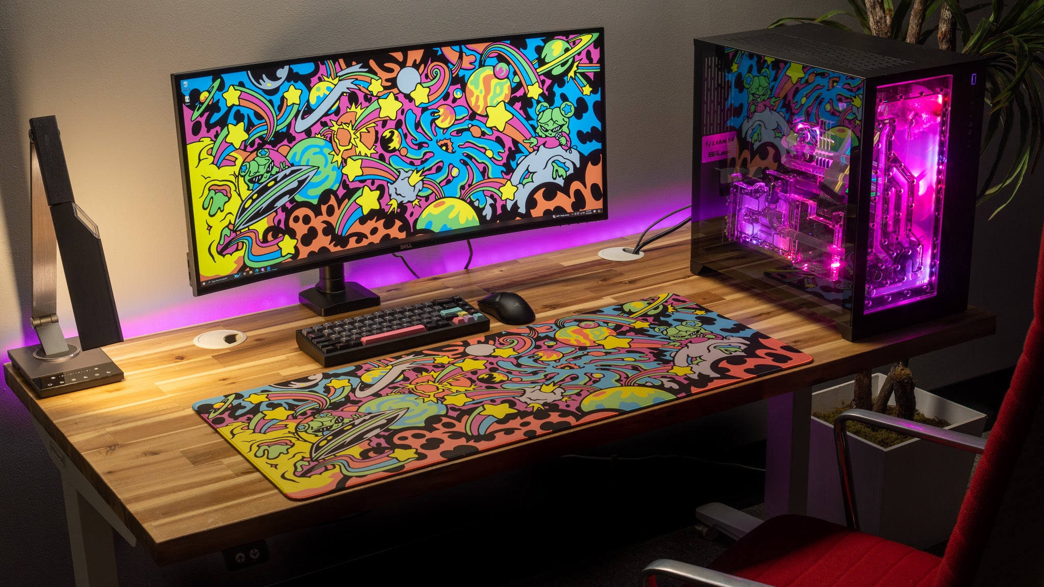 Gabi Belle Karaoke on the Moon Gaming Mouse Pad - Content Creator Collaboration Desk Mat for Streaming & Gaming Setup