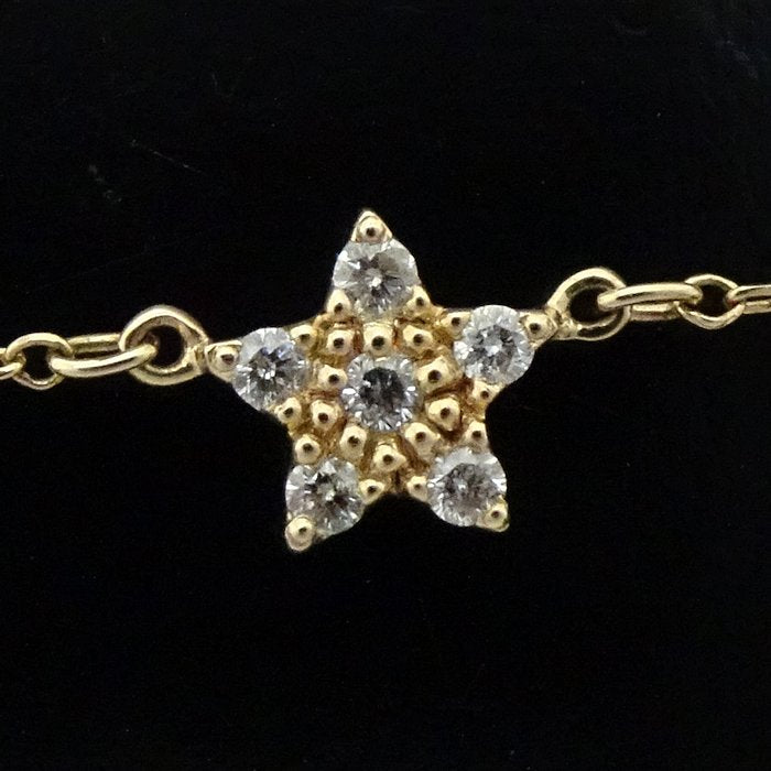 4℃ Diamond Star Necklace - 10K Yellow Gold Pendant for Women | Elegant Jewelry Gift for Birthday, Anniversary & Valentine's Day