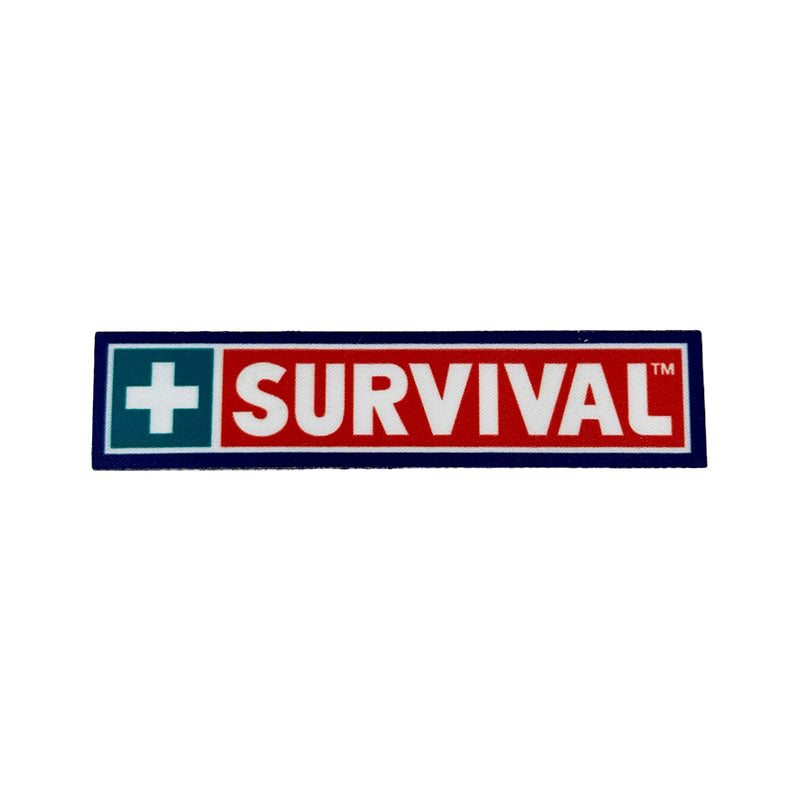 Survival Logo Patch - Tactical Embroidered Badge for Outdoor Gear, Backpacks & Jackets - Perfect for Hiking, Camping & Adventure Enthusiasts
