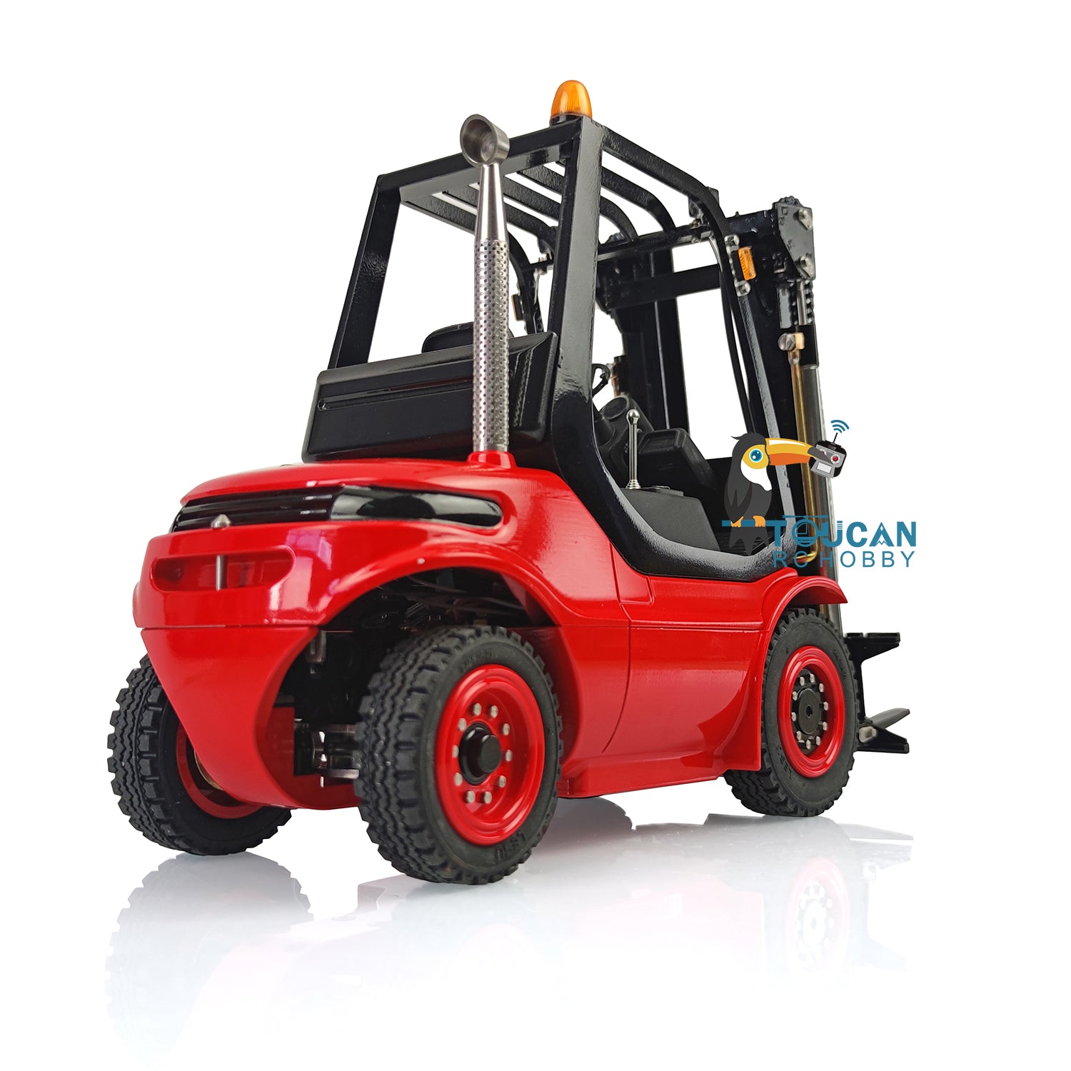 1/14 Scale LESU RC Hydraulic Forklift Truck Model with ESC, Motor, Light & Sound System - Metal Wheels & Toolbox for Indoor/Outdoor Construction Play & Collecting