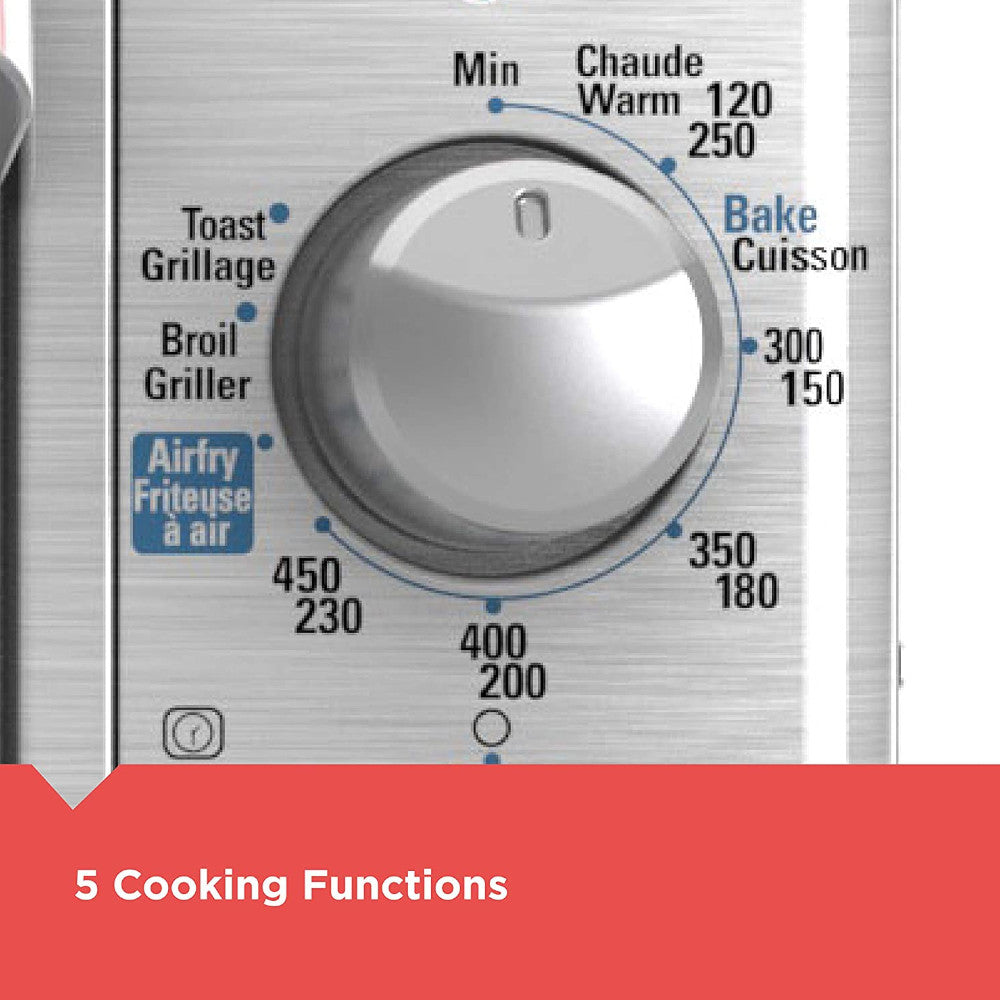 BLACK+DECKER Crisp ‘N Bake Air Fry Toaster Oven, 8-Slice Capacity, Extra Wide, Countertop Convection Oven with Air Fryer Function - Perfect for Baking, Roasting & Reheating (Model TO3265XSSC) - Blemished Packaging with Full Warranty - Ideal for Small Kitchens, Dorms & Apartments