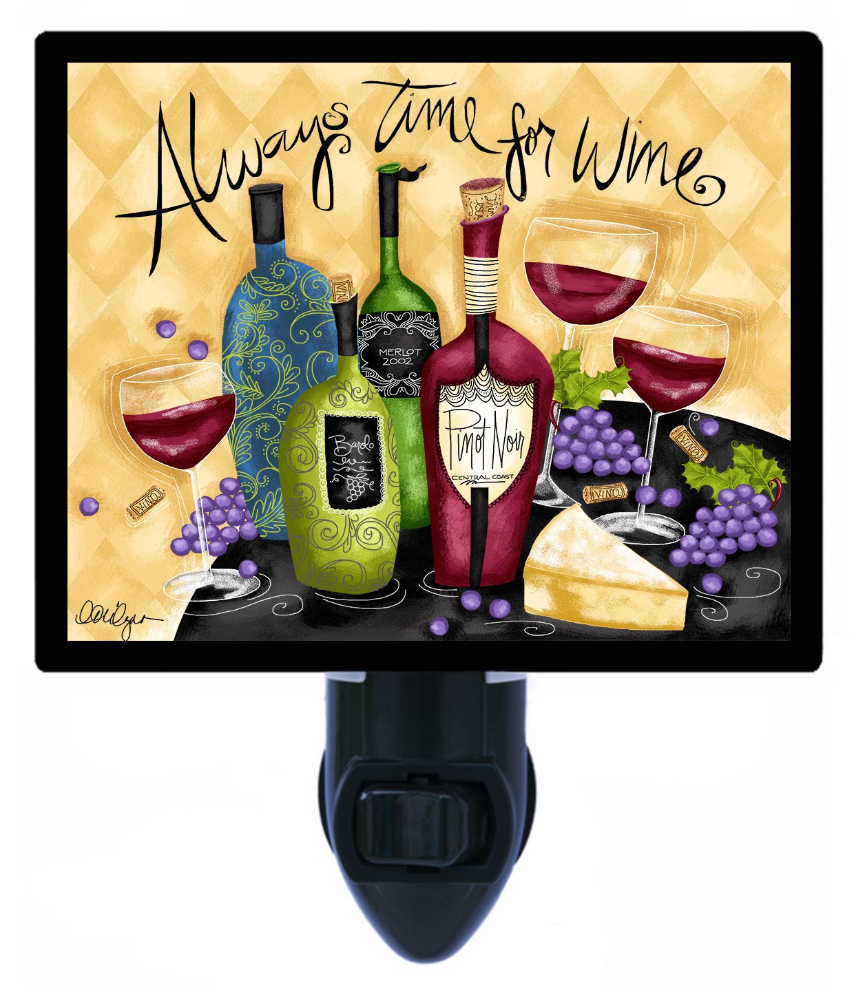LED Wine Bottle Night Light for Kitchen - Decorative Ambient Lighting for Bedroom, Bar, and Home Decor