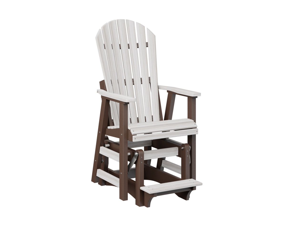 Berlin Gardens Comfo Back Single Counter Glider - Outdoor Patio Bistro Chair with Smooth Gliding Motion, Perfect for Garden, Deck, and Restaurant Use