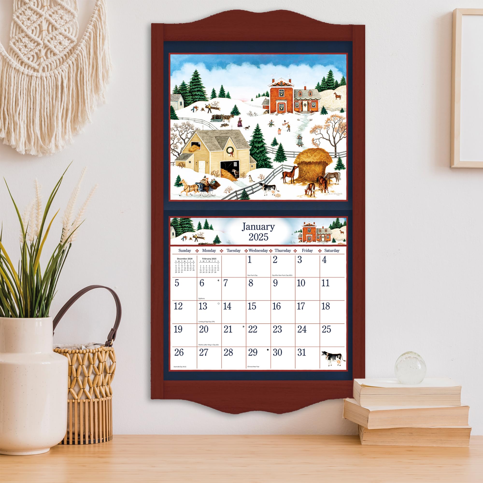 Lang & Linda Nelson 2025 Wall Calendar - Premium Stock Market & Finance Planner - Perfect for Investors, Traders & Financial Enthusiasts - Home & Office Decor