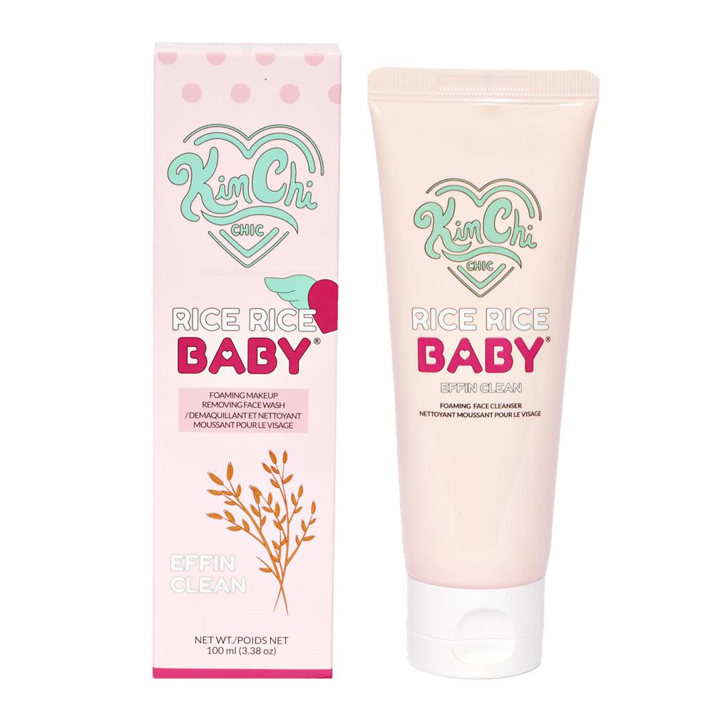 KimChi Chic Beauty Rice Rice Baby Foaming Makeup Remover & Face Wash - Gentle Cleanser for Sensitive Skin | Perfect for Daily Skincare & Makeup Removal Routine