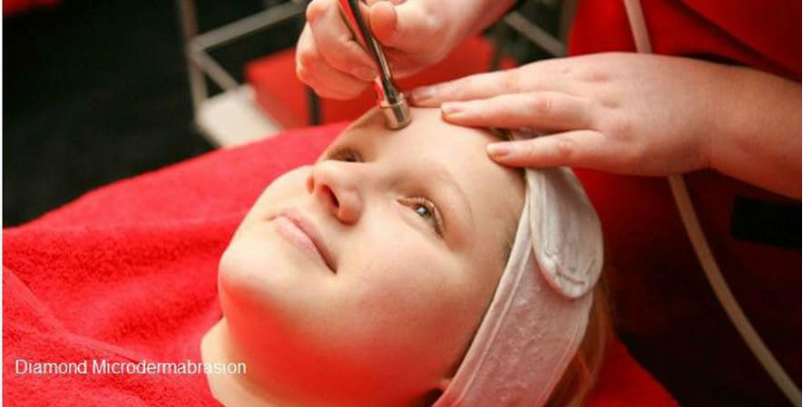 Professional Diamond Microdermabrasion Kit with 9 Diamond Tips & 2 Wands - At-Home Facial Exfoliation for Glowing Skin | Perfect for Anti-Aging, Acne Scars & Skin Rejuvenation