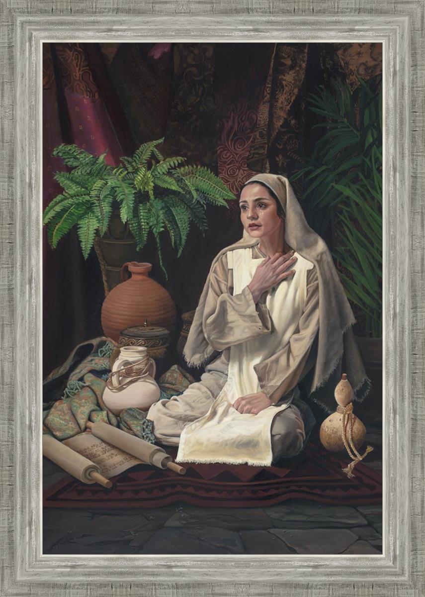 Behold Thy Handmaiden - Elegant Christian Home Decor for Prayer & Meditation | Perfect for Church Altars, Home Worship Spaces & Gift Giving