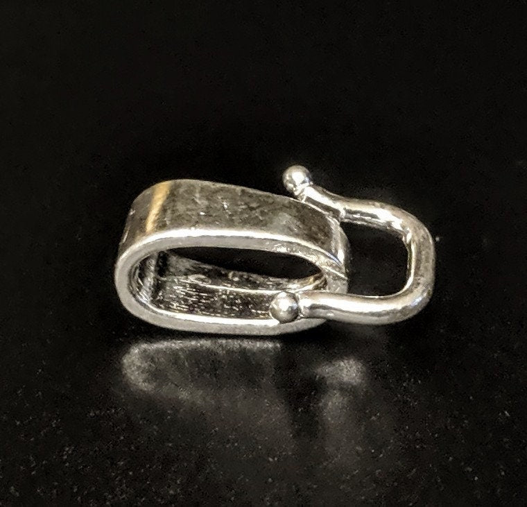Premium Solid Sterling Silver or 14kt Yellow Gold Omega Converter Bail for 5mm & 7mm Omega Chains | USA Made Jewelry | Perfect for Necklace Extenders & Chain Connectors