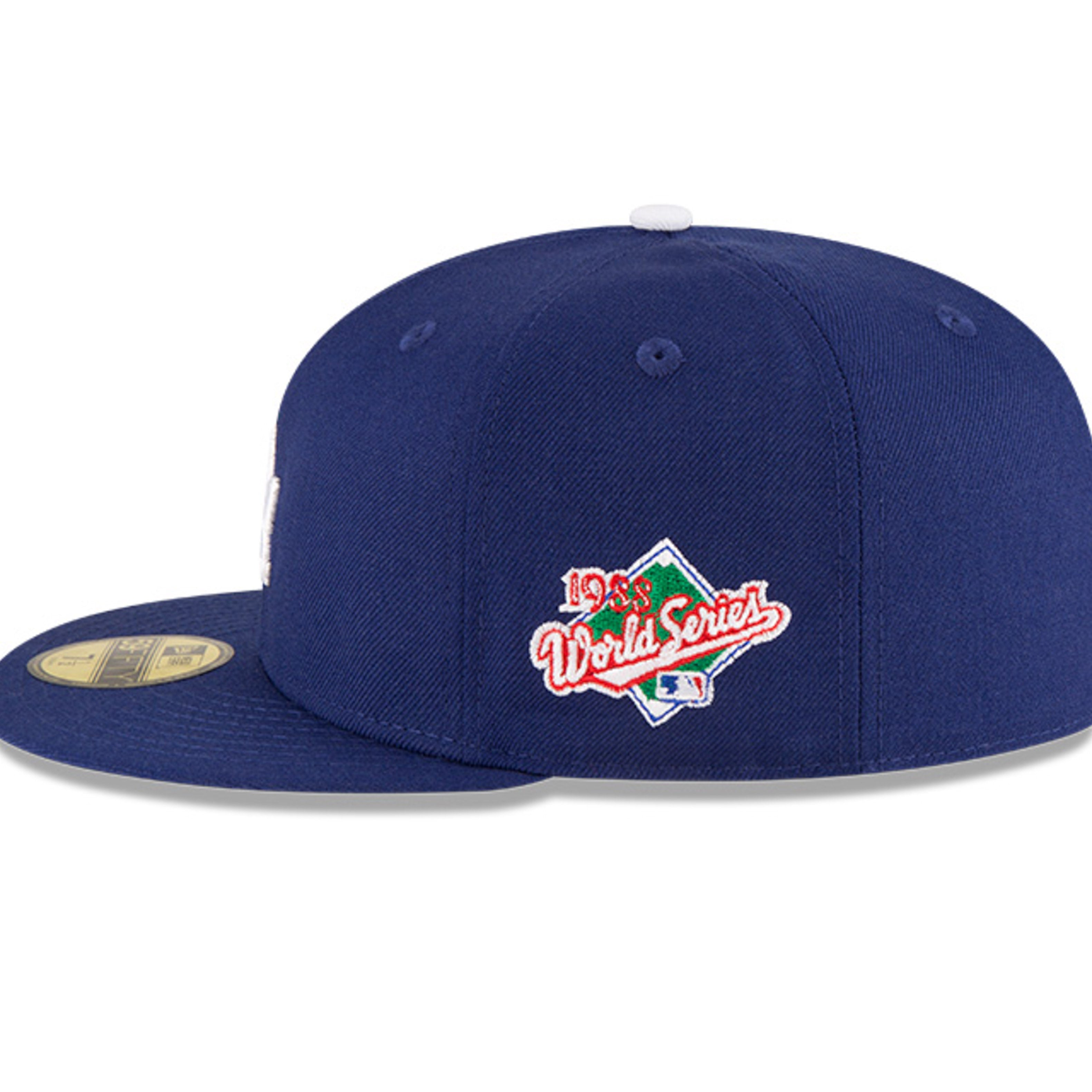 New Era 59Fifty Los Angeles Dodgers 1988 World Series Patch Snapback Hat - Royal Blue - Official MLB Baseball Cap for Men & Women - Perfect for Games, Collecting & Streetwear Fashion