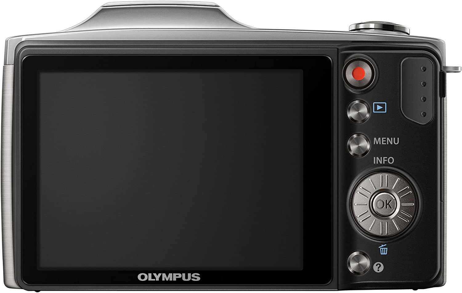 Olympus SZ-14 16MP Digital Camera with 24x Optical Zoom - Silver | Compact Point & Shoot Camera for Travel, Vlogging & Everyday Photography