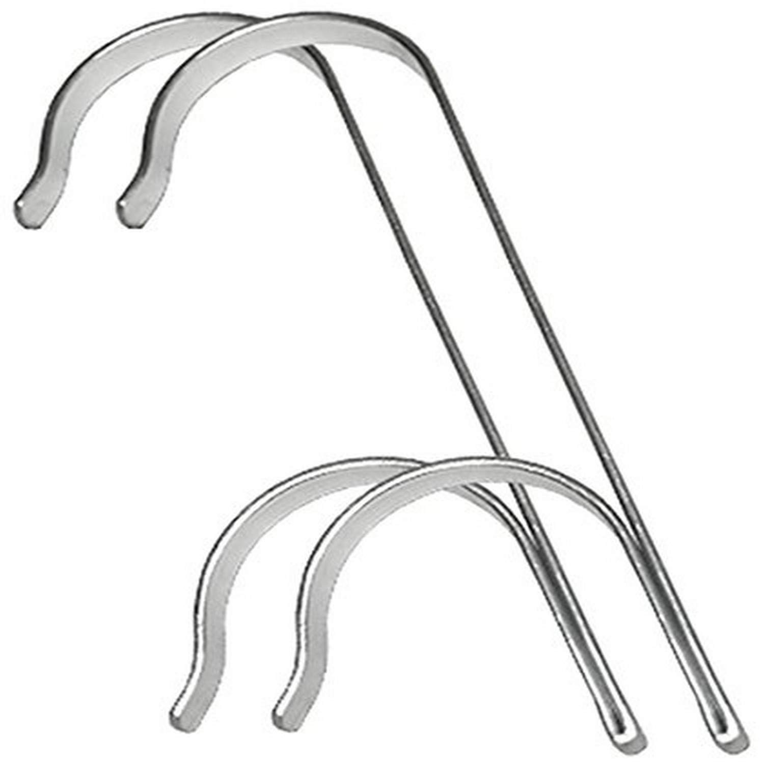 Pooline Double Hook - Heavy Duty Aluminum Hanging Hooks (2 Pack) - Perfect for Hanging Plants, Towels, or Outdoor Decor - Silver Finish