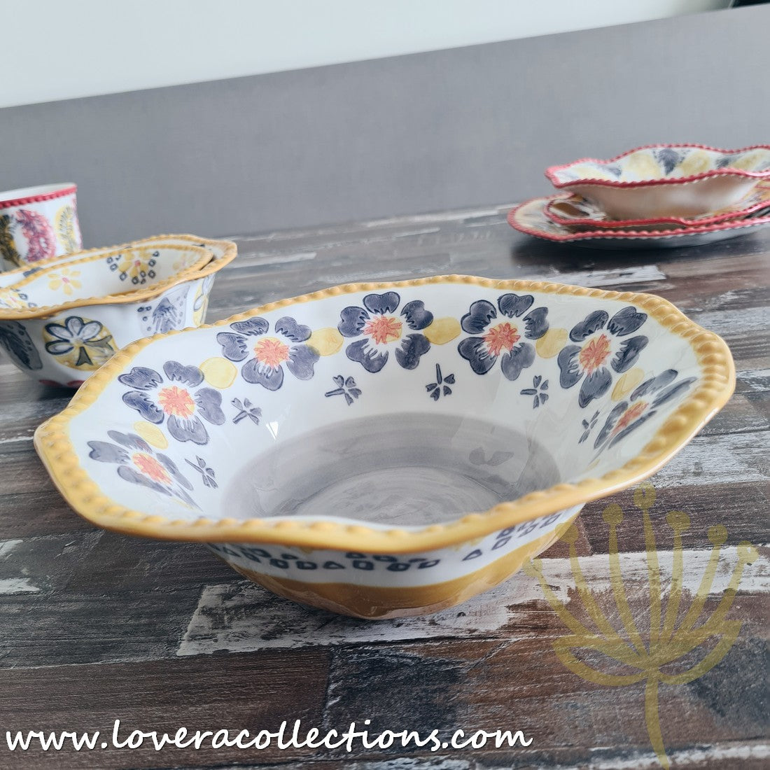 Afrocentric Yellow Dinnerware & Serveware Set - Modern African-Inspired Plates, Bowls & Serving Dishes for Stylish Dining & Entertaining