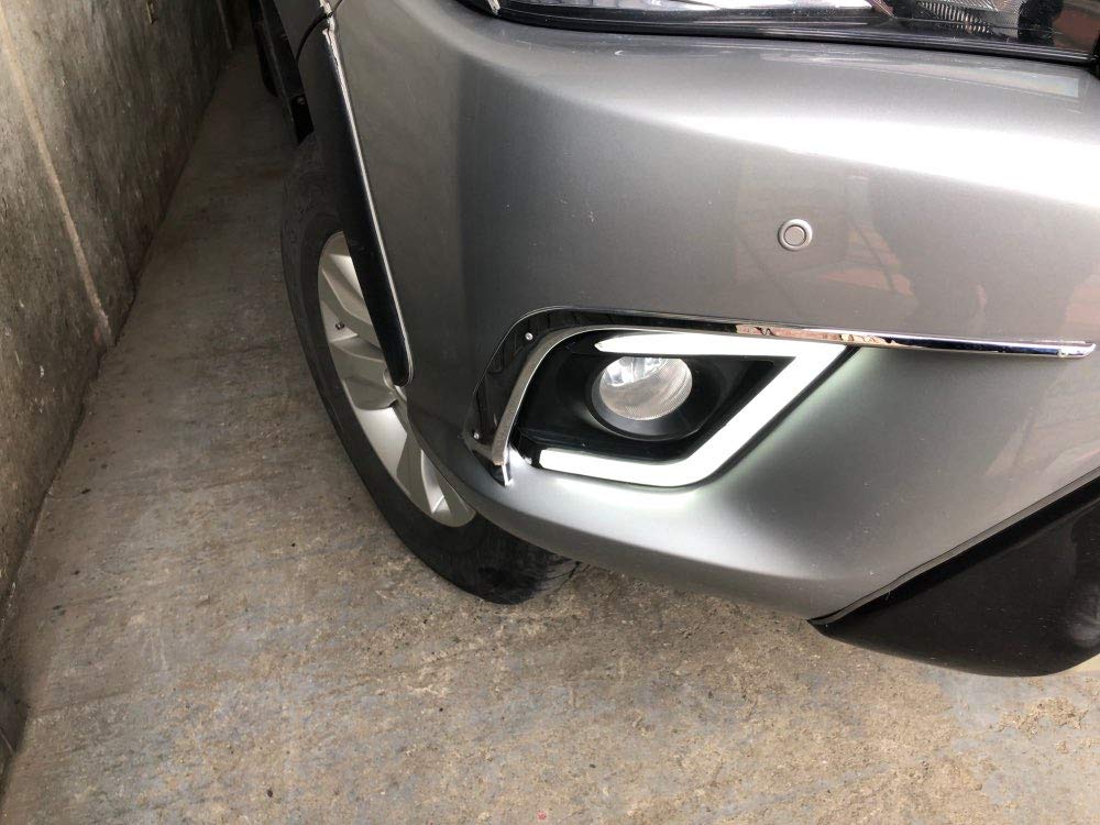 Best LED Daytime Running Lights (DRL) & Fog Lamps Kit for 2015-2023 Toyota Hilux Revo Pickup Truck - High Visibility Safety Lights for Day & Night Driving