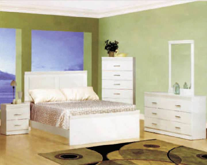 Premium White Bedroom Furniture Set - Queen, King & Full Size Options | 100% Canadian Made (Model NB124) | Modern Bedroom Decor for Master & Guest Rooms