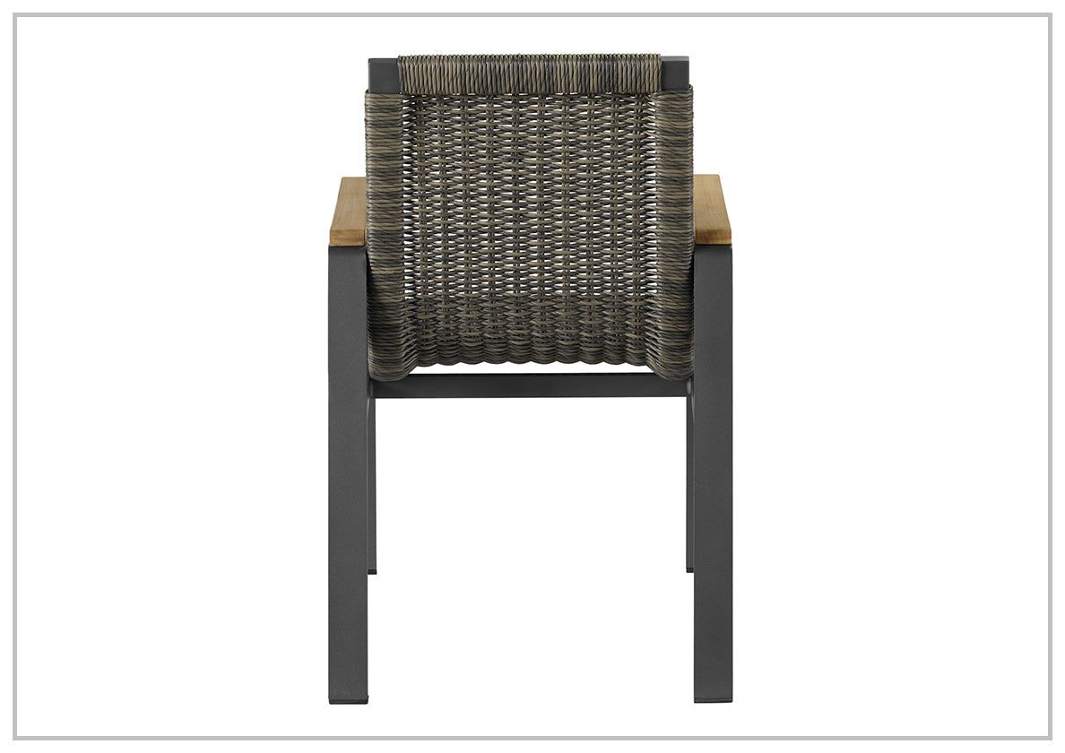 Universal Coastal Living Outdoor San Clemente Dining Chair - Weather-Resistant Patio Furniture for Beach House, Poolside, and Garden Dining Areas
