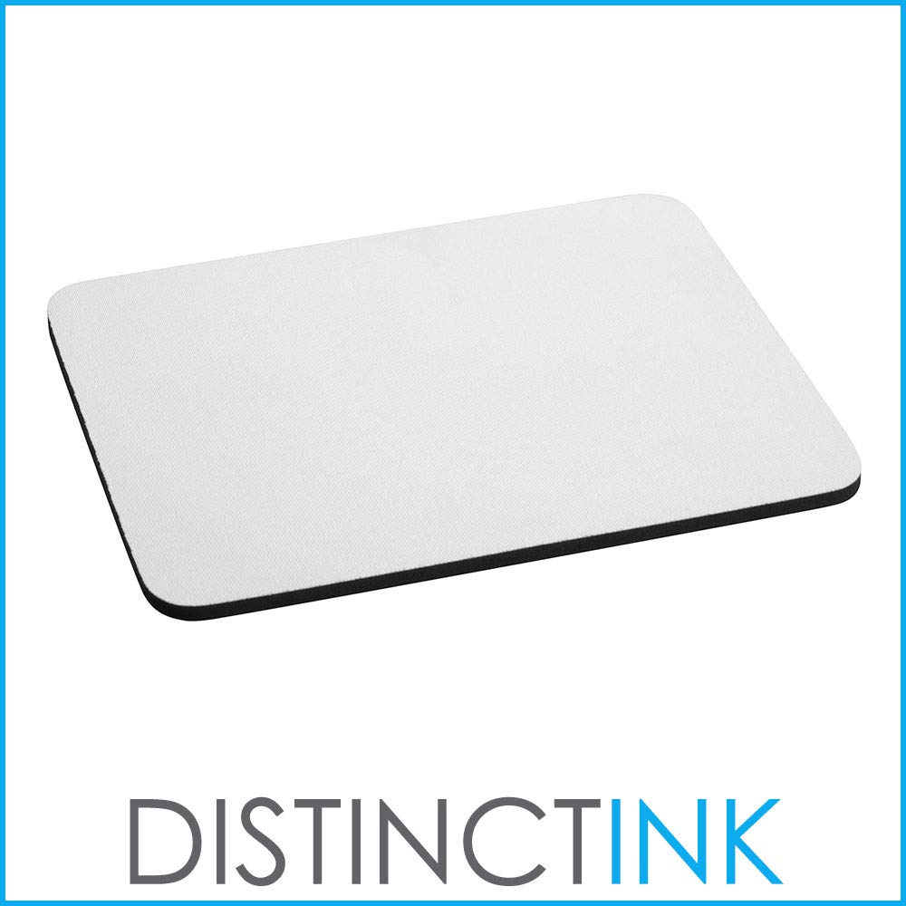 DistinctInk Premium Mouse Pad - 1/4 Inch Thick Foam Rubber Non-Slip Base - Perfect for Office, Gaming & Professional Workspaces - Ideal for Businesswomen & Corporate Professionals