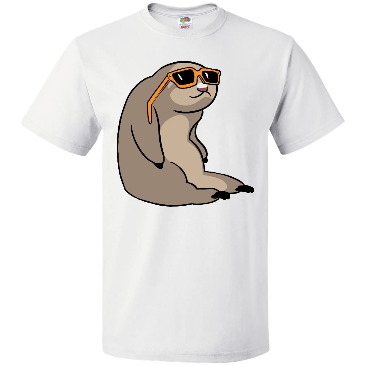 Inktastic Staycation Sloth in Sunglasses Graphic T-Shirt - Comfortable Cotton Tee for Casual Wear, Vacation & Relaxation