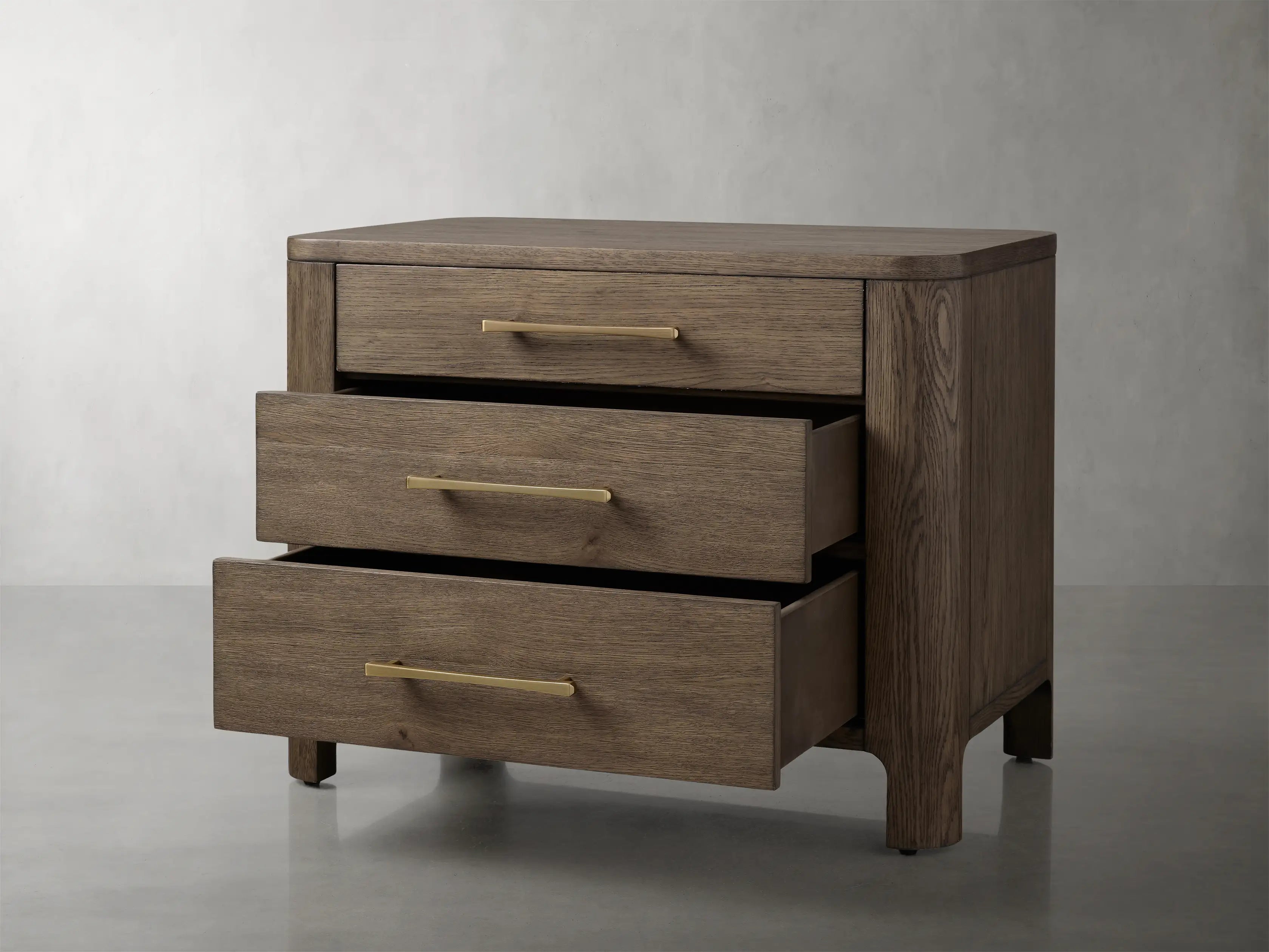 Callie Closed Nightstand - Modern Bedside Table with Storage Drawer for Bedroom, Living Room & Office - Compact Nightstand with Solid Wood Construction & Sleek Design