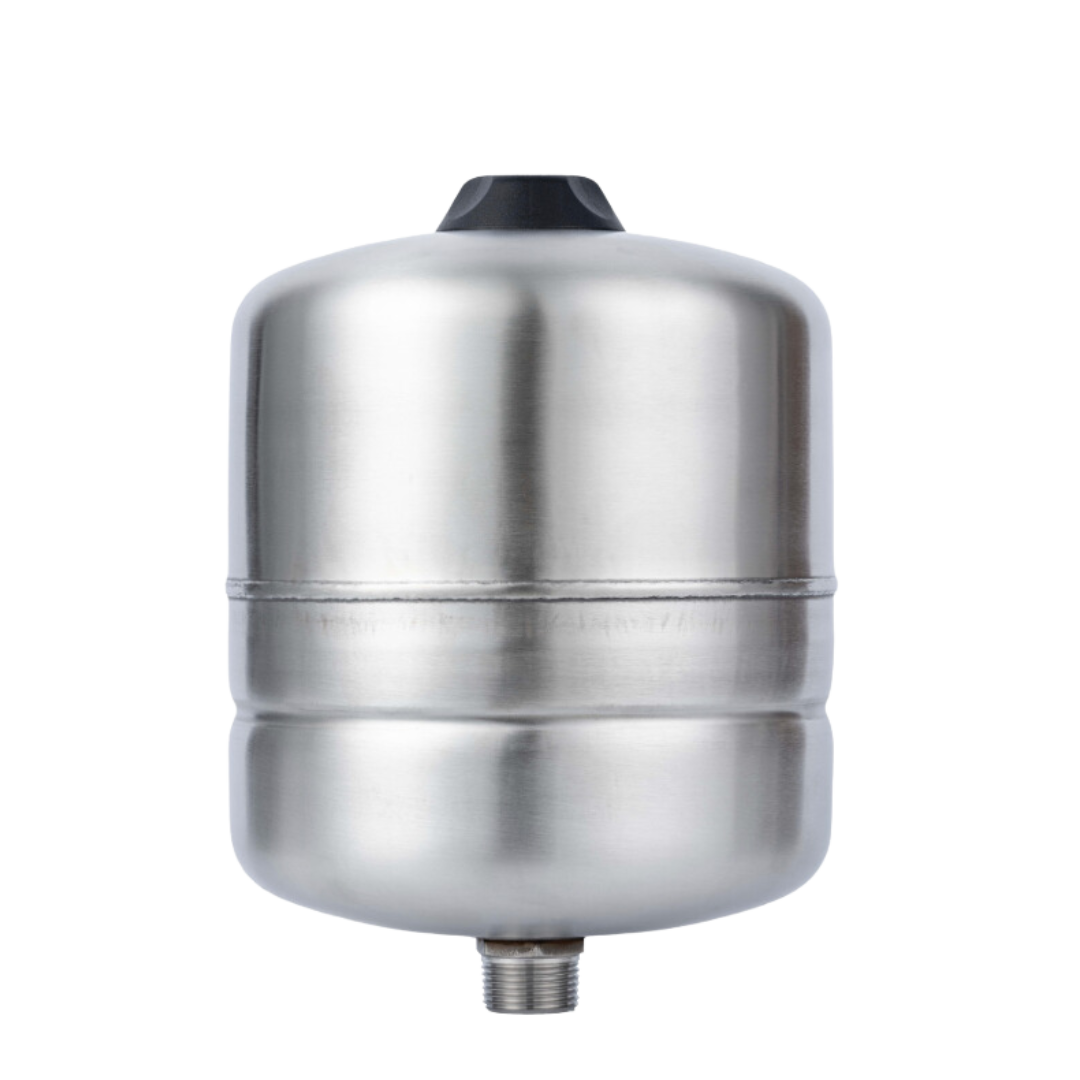 8L Vertical Stainless Steel Pressure Tank - High Capacity Water Storage for Home, RV & Marine Use