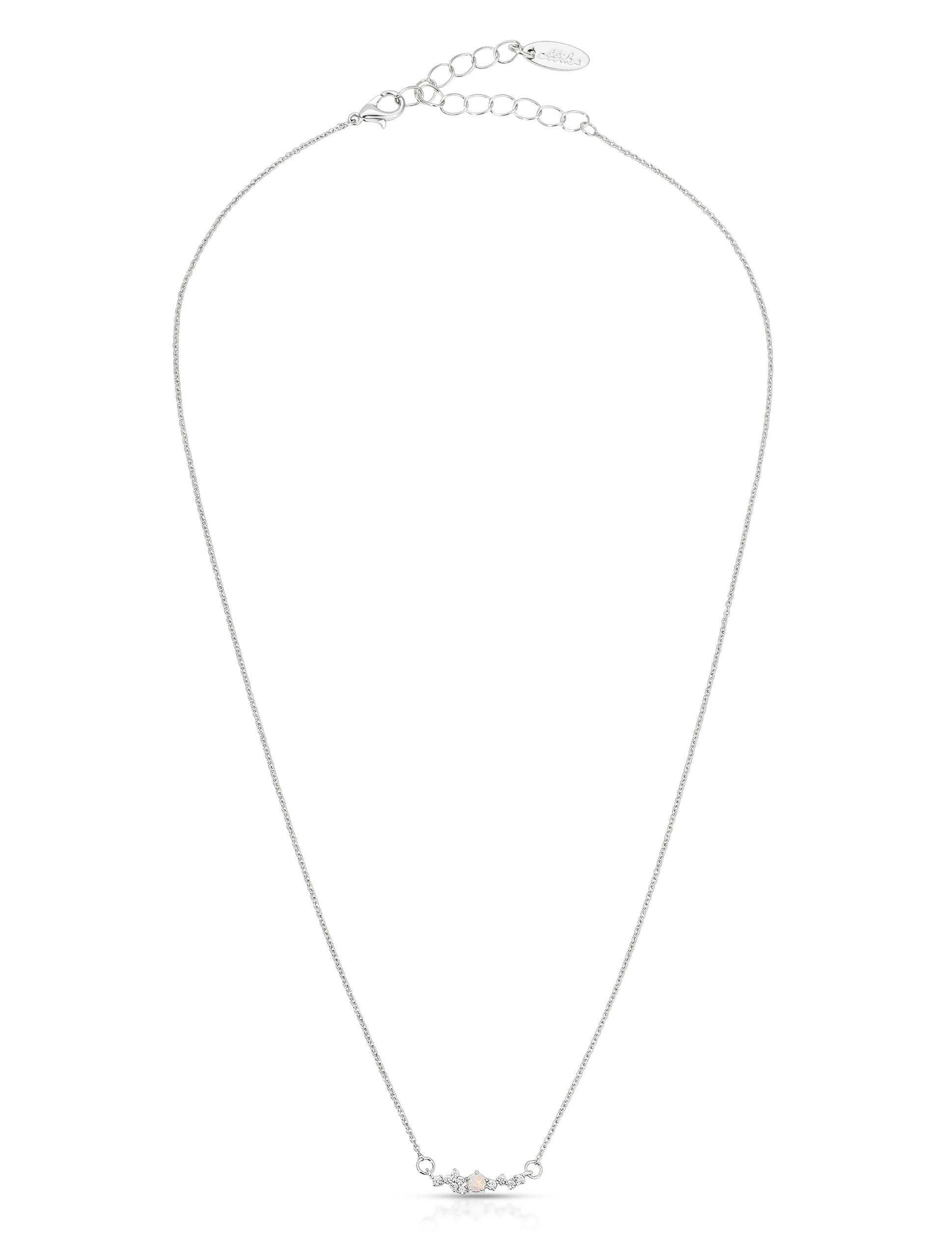 Layered Opal Lariat Necklace Set of 3 - Elegant Stackable Necklaces for Women, Perfect for Weddings, Parties & Everyday Wear