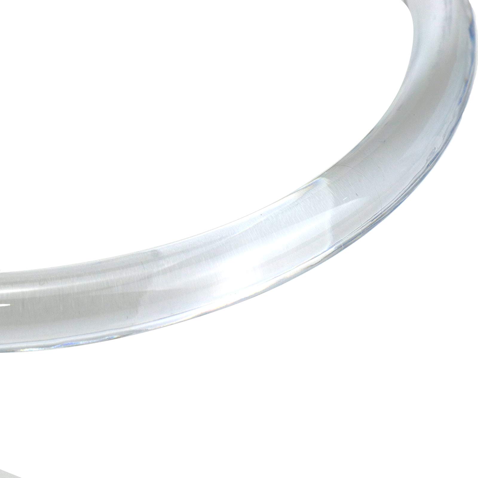 Geesatis 4-Piece Clear D-Shaped Plastic Handbag Handles for DIY Purse Making - Perfect for Handcrafted Tote Bags, Clutches & Designer Purses