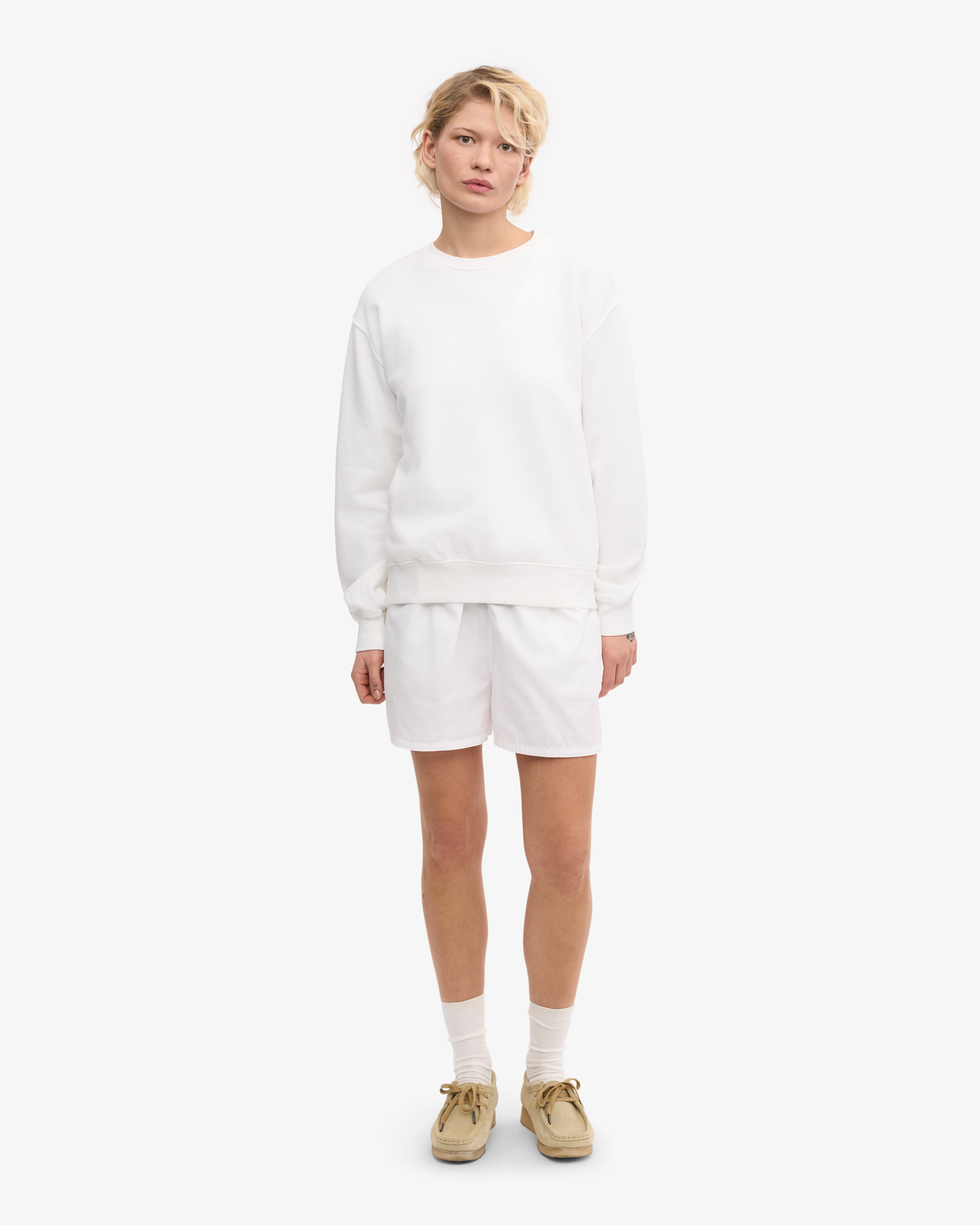 Women's Classic Organic Cotton Crew Neck T-Shirt in Optical White | Soft & Breathable Everyday Essential for Casual Wear & Layering