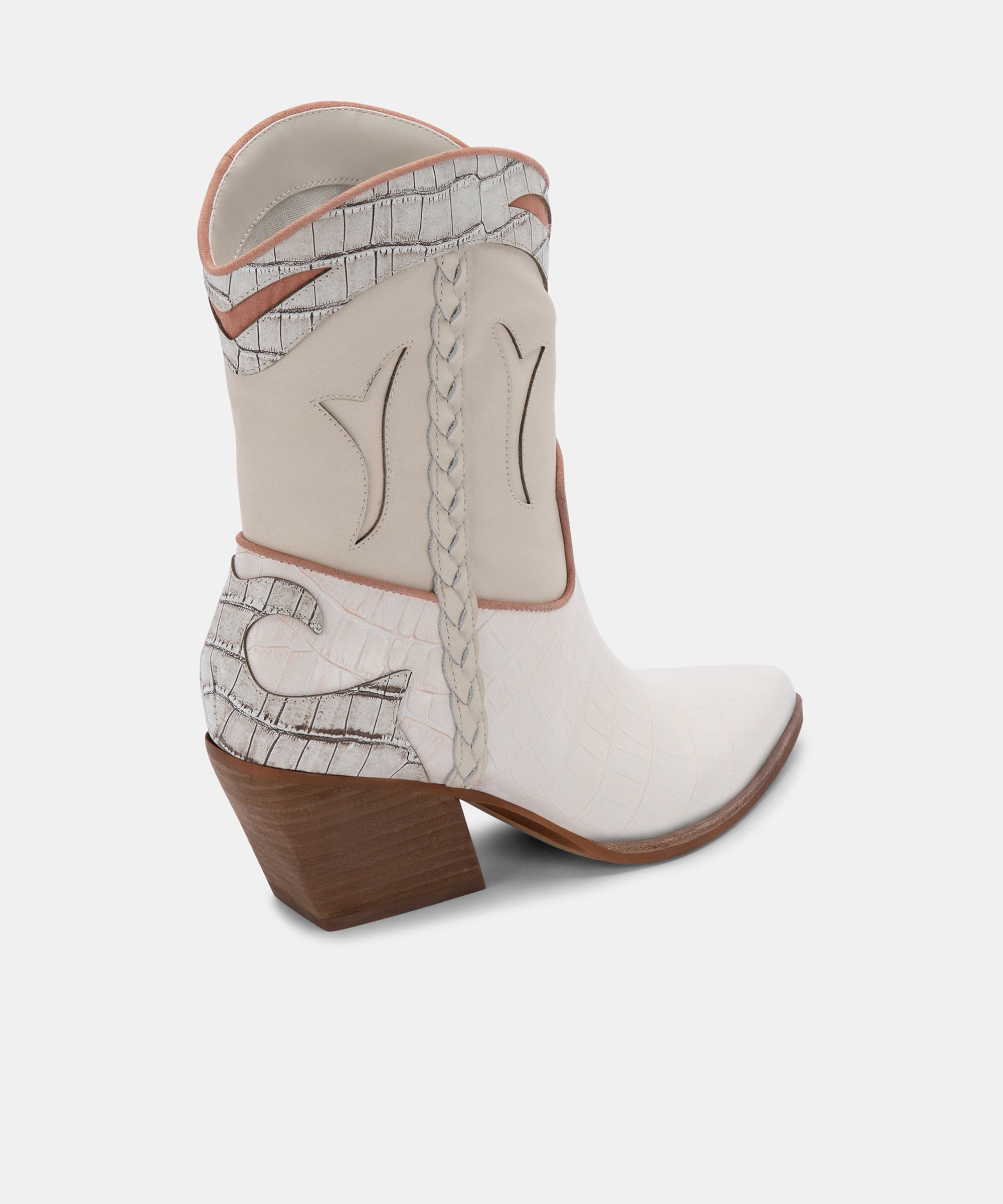 LORAL Women's Ivory Leather Booties - Stylish & Comfortable Ankle Boots for Fall & Winter | Perfect for Casual Outfits, Office Wear & Date Nights