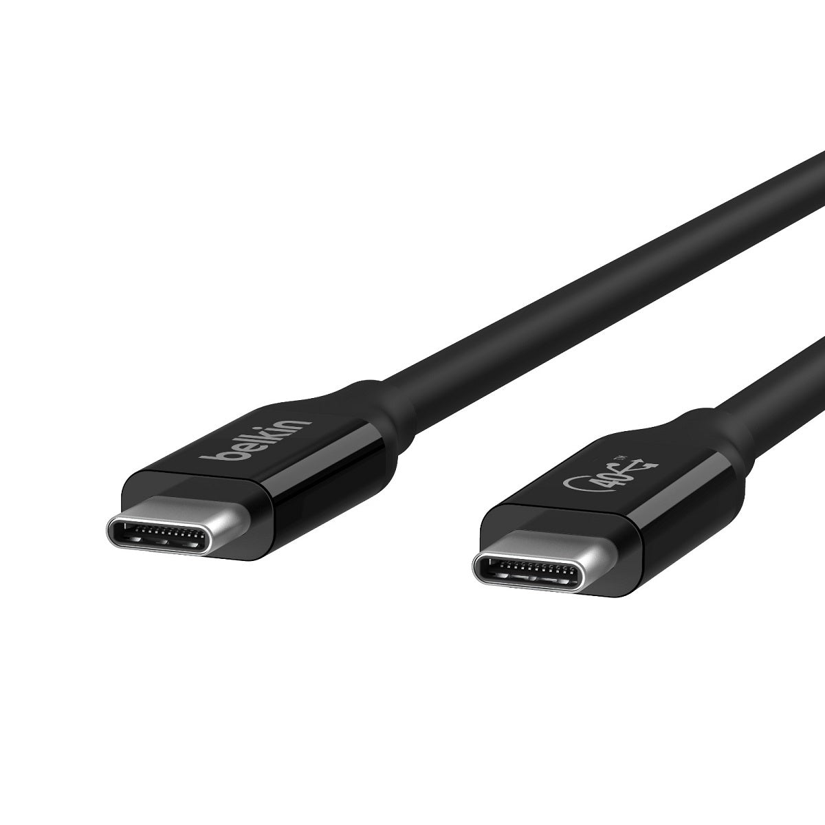 Belkin USB4 Cable 6.6ft (2m) - 40Gbps High-Speed Data Transfer & 100W Charging - Thunderbolt 3/4 Compatible for MacBook Pro, iPad Pro, Windows Laptops - Perfect for 4K Video Editing & Fast File Transfers