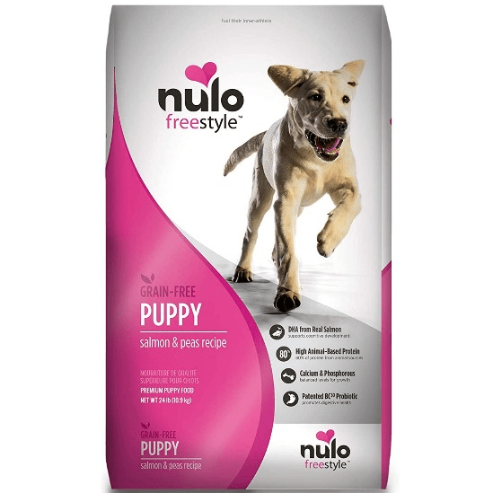 Nulo Freestyle Puppy Salmon & Peas Recipe Dry Dog Food - High Protein Grain-Free Kibble for Small & Medium Breed Puppies - Perfect for Active Puppy Training & Healthy Growth