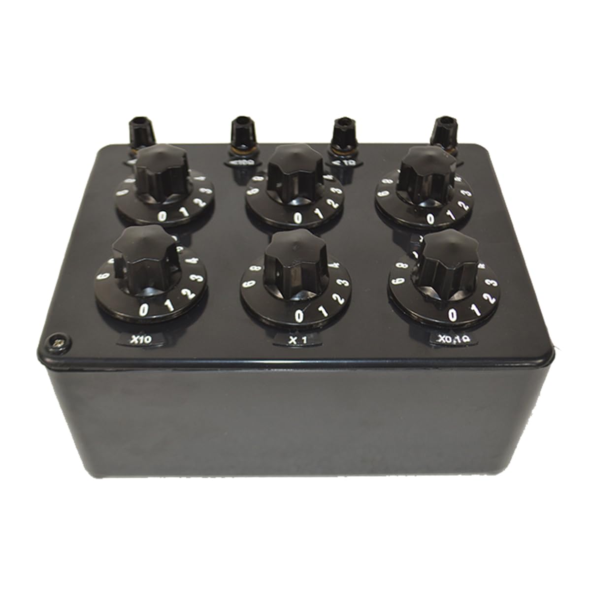 INTBUYING ZX21 Precision Variable Resistor Decade Box 0.1-99.9999 kΩ Rotary Resistance Box for Electronics Testing, Labs & DIY Projects - Ideal for Schools, Factories & Scientific Research
