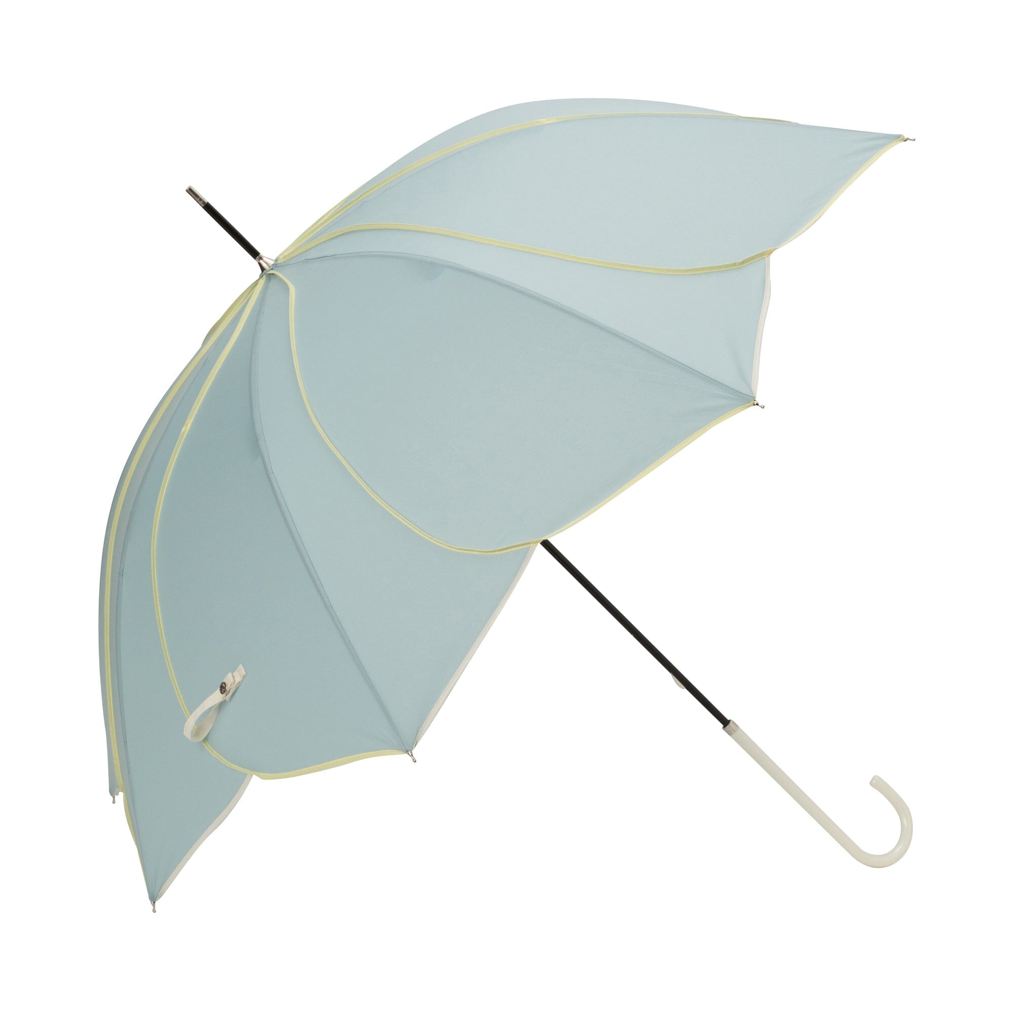 Bicolor Green and Black Piping Umbrella - 58cm Windproof Compact Folding Umbrella for Men and Women - Perfect for Rainy Days, Outdoor Activities, and Travel
