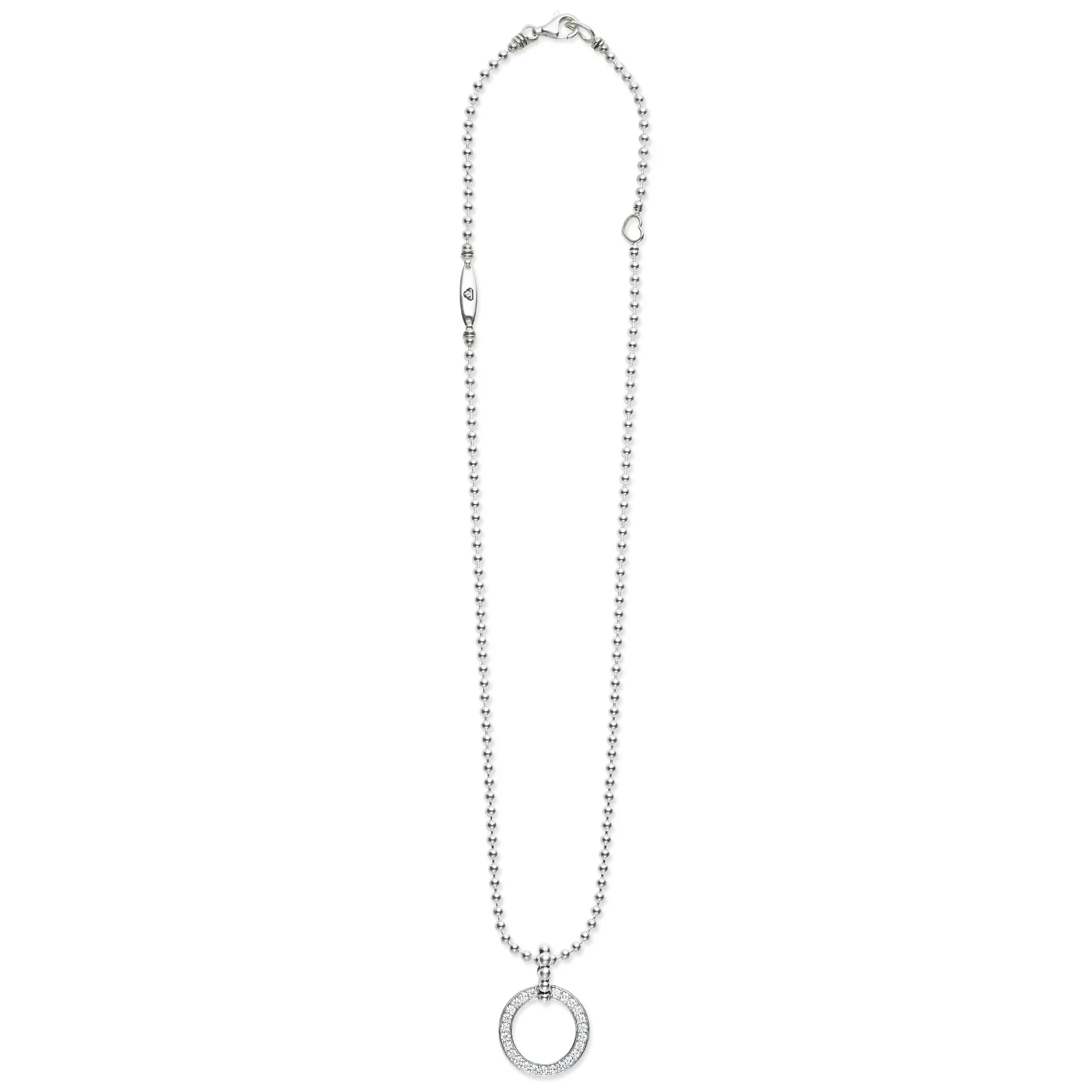 Elegant Circle Diamond Pendant Necklace for Women - 14K Gold Plated Sterling Silver Jewelry - Perfect for Weddings, Anniversaries & Special Occasions