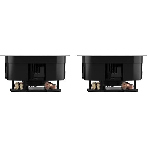 Sonance MAG8R 8-Inch 2-Way In-Ceiling Speakers (Pair) - White Paintable for Home Theater & Background Music System