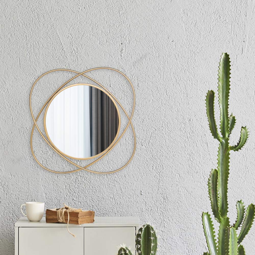 Round Wall Mirror - Decorative Circle Mirror for Bathroom Vanity, Living Room & Bedroom Decor | Perfect for Makeup, Home Staging & Space Enhancement