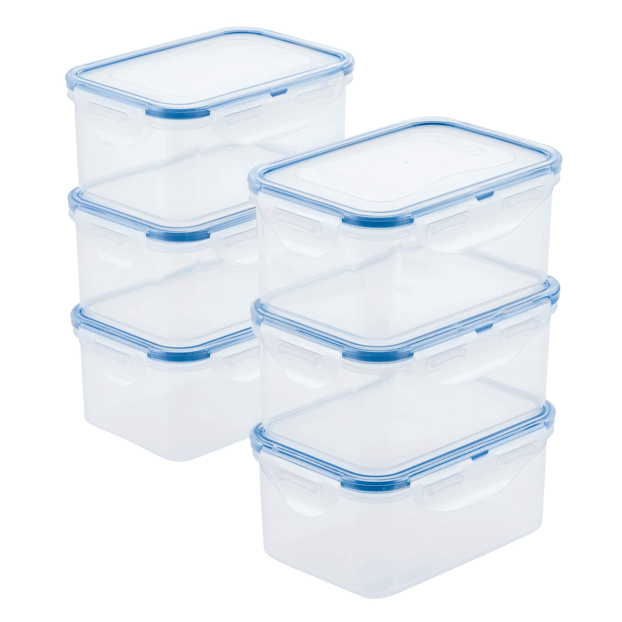 LocknLock 6-Piece Clear Food Storage Containers for Kitchen & Pantry
