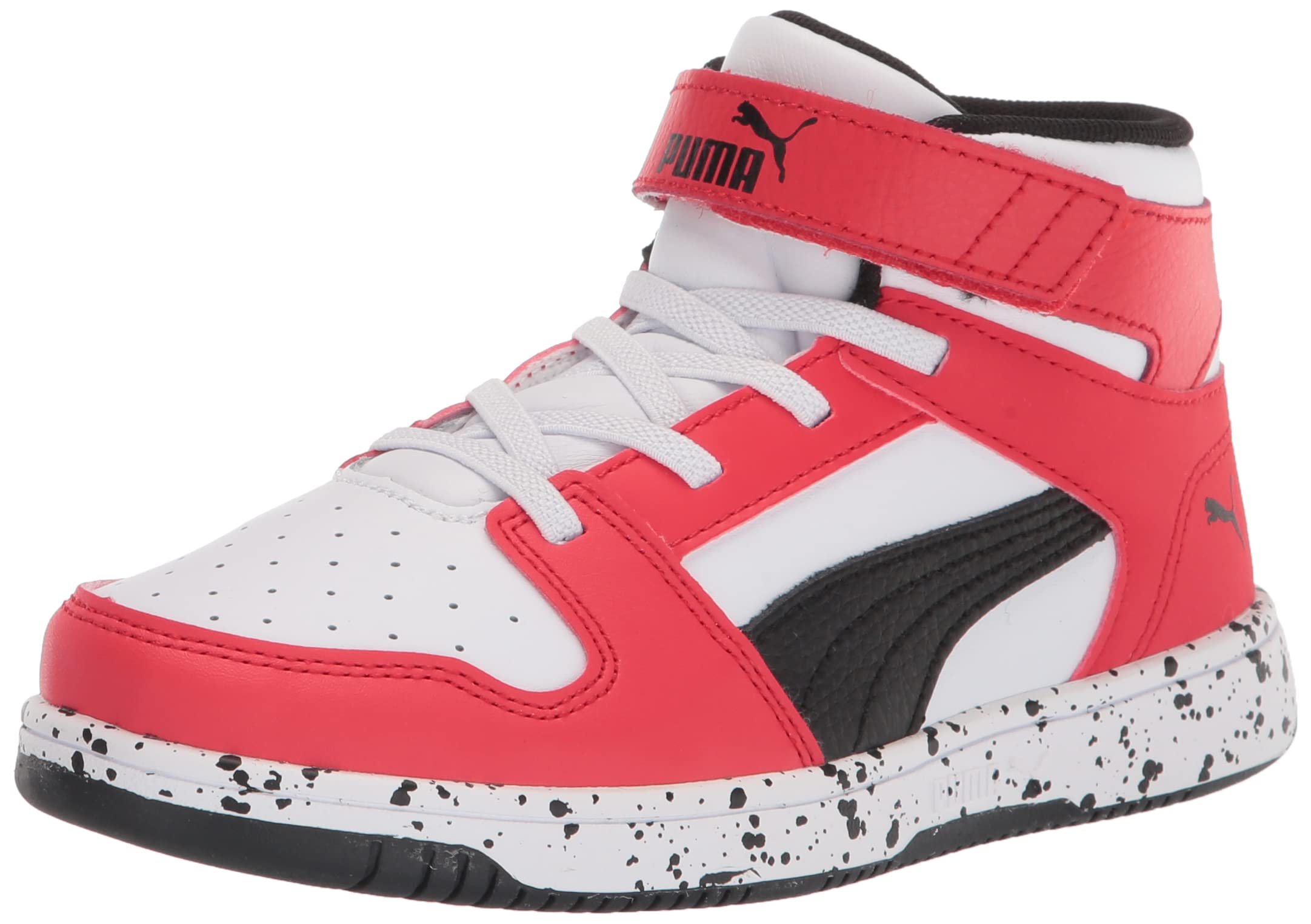 PUMA Men's Rebound Layup Velcro Sneakers - Lightweight Basketball Shoes with Cushioned Support for Court & Casual Wear | Perfect for Gym, Training & Everyday Use