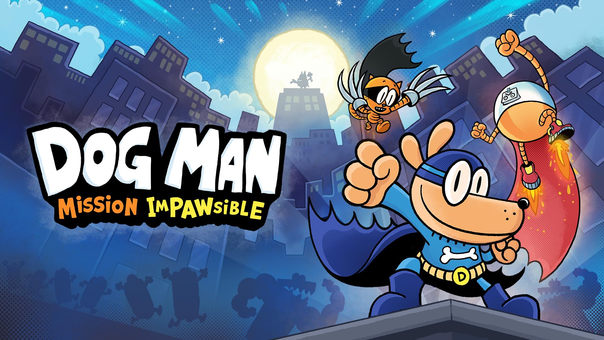 DOG MAN: Mission Impawsible - Nintendo Switch Game | Action-Adventure for Kids & Families | Perfect for Home Entertainment & Travel Gaming