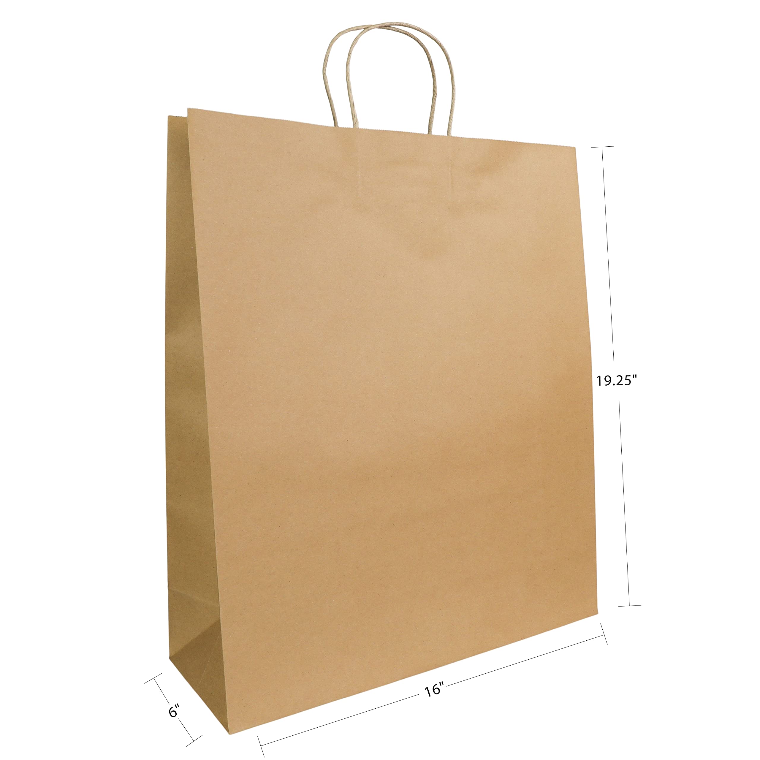 Eco-Friendly Kraft Paper Tote Bags - 16