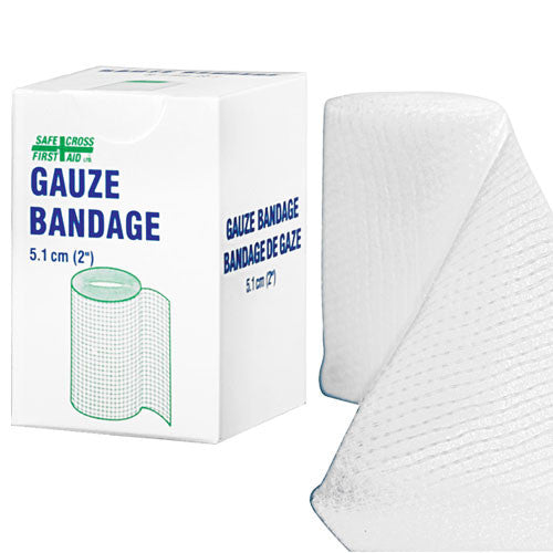Conforming Stretch Bandage - 5.1 cm x 1.8 m Self-Adhesive Medical Wrap for First Aid, Sports Injuries & Wound Care (1 Box)