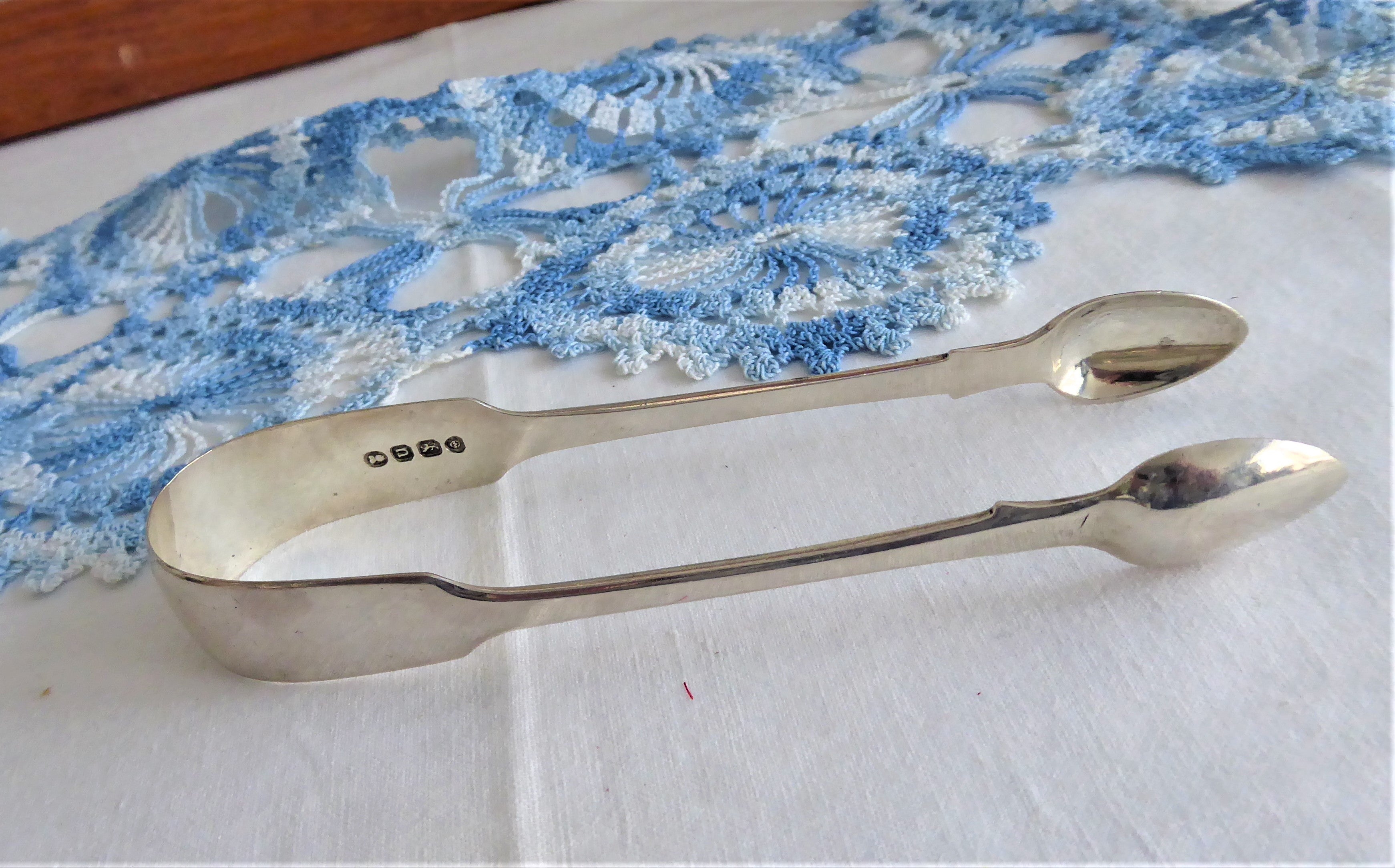 Antique Regency Sugar Tongs - English Hallmarked Sterling Silver 1835 London ABS Mono P T - Perfect for Victorian Tea Parties & Silver Collectors