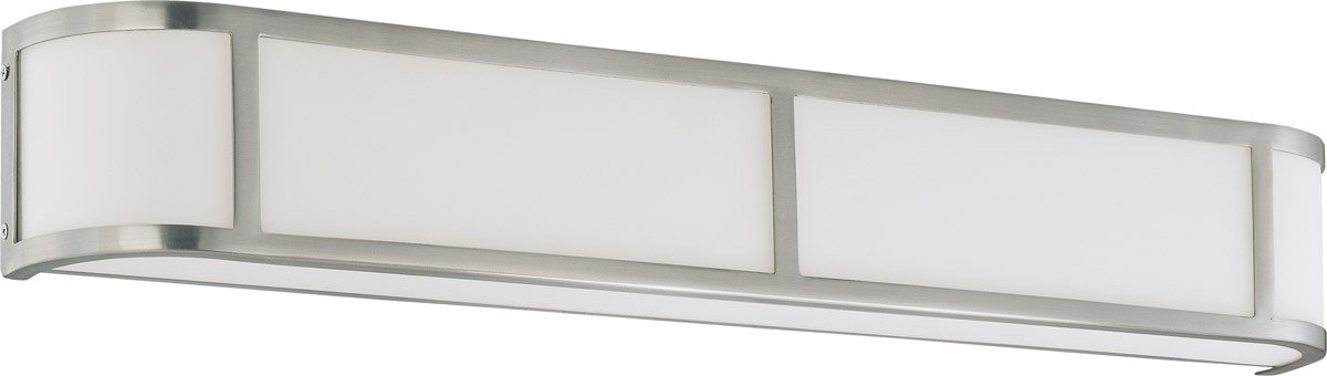 32 Inch Brushed Nickel Bathroom Vanity Light Fixture - 4-Light Metal Medium Base, 400W - Perfect for Modern Bathrooms & Powder Rooms