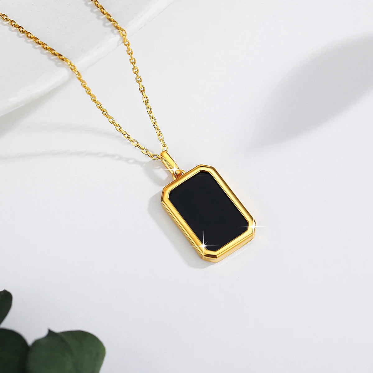 Elegant Gold Onyx Necklace for Women - Handcrafted Jewelry Gift for Birthday, Anniversary & Special Occasions