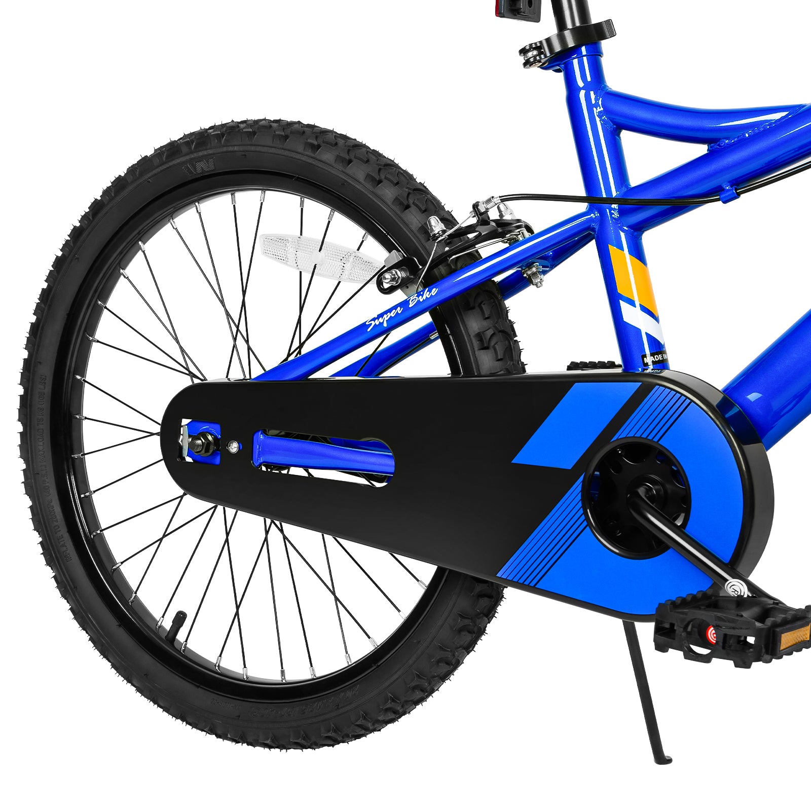 20 Inch Kids Bike for Boys & Girls Ages 6-12 Years | Adjustable Height 48-62 Inch | Coaster Brake Children's Bicycle (Blue) - Perfect for Neighborhood Rides, Park Adventures & Learning to Cycle