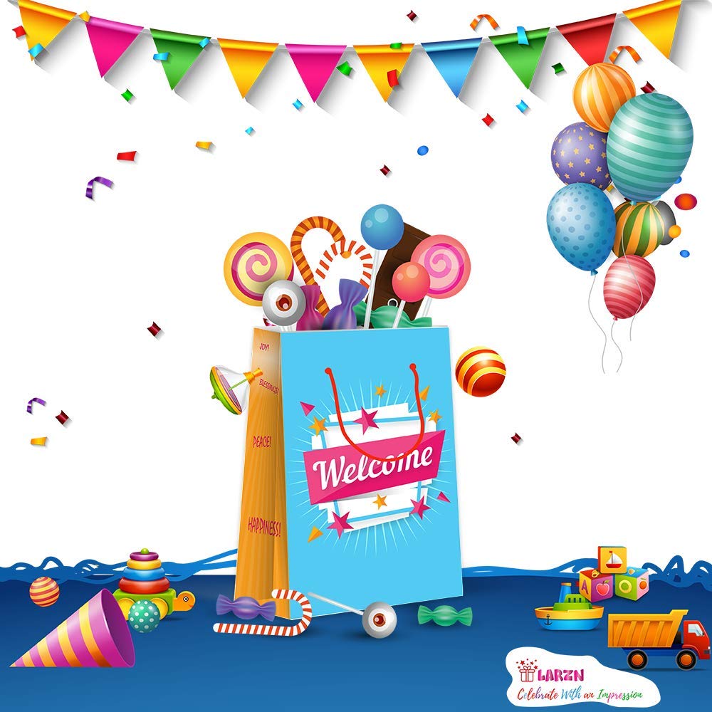 Premium Recycled Paper Welcome Gift Bags with Handles - 12 Pack (8.5