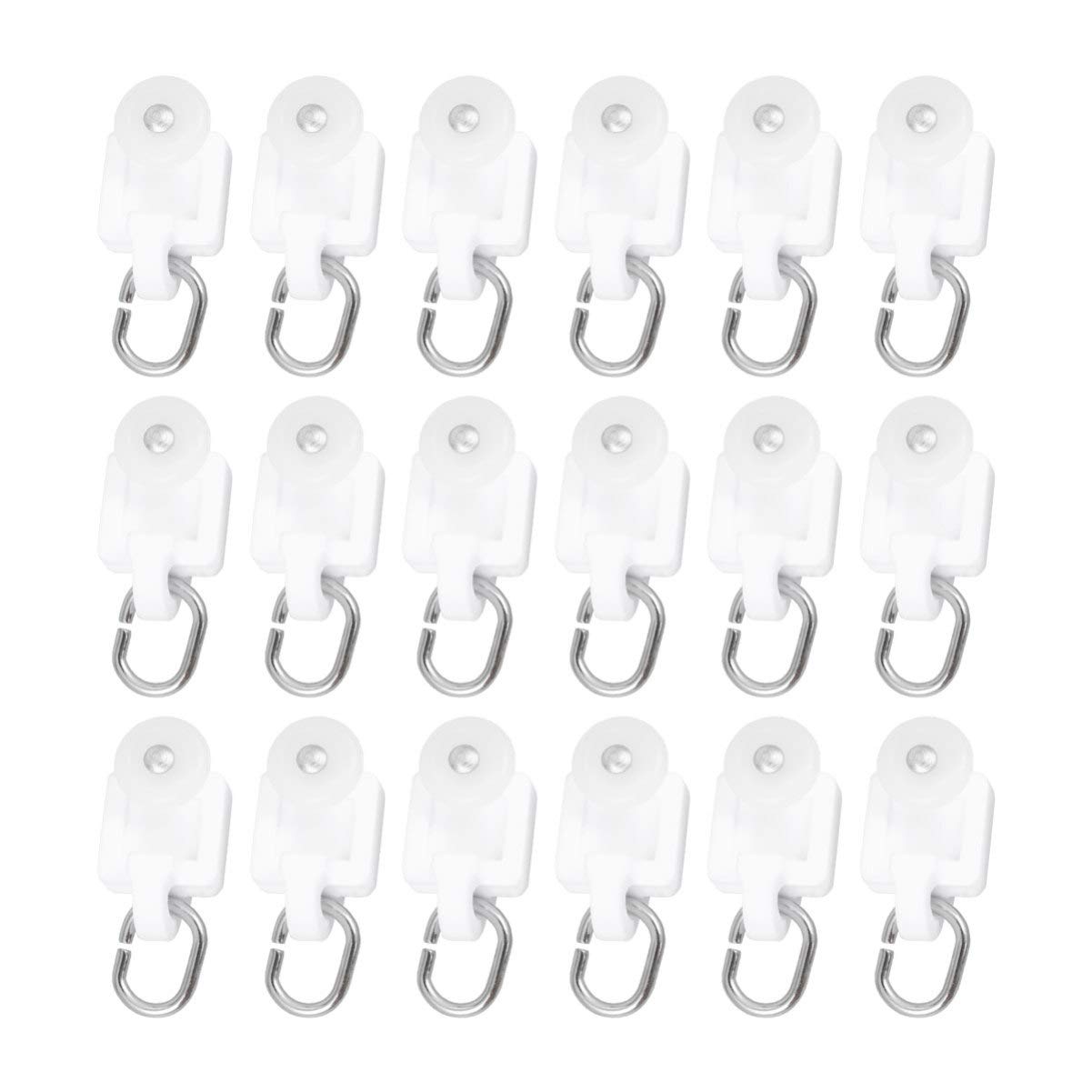 DOITOOL Flexible Ceiling Curtain Track System with 50 Rollers - Room Divider Curtain Rail for Living Room, Bedroom, Shower, Closet & RV | Easy Installation for Home, Office and Commercial Spaces