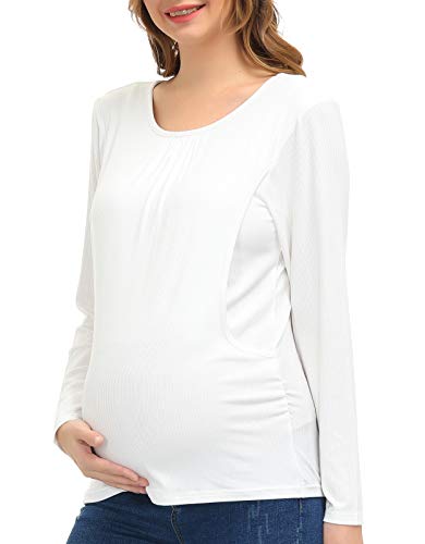 HOFISH Women's Sleeveless Nursing Maternity Tank Top - Soft Breastfeeding Cami for Comfortable Pumping & Nursing - Perfect Maternity Clothes for Daily Wear, Work & Outings