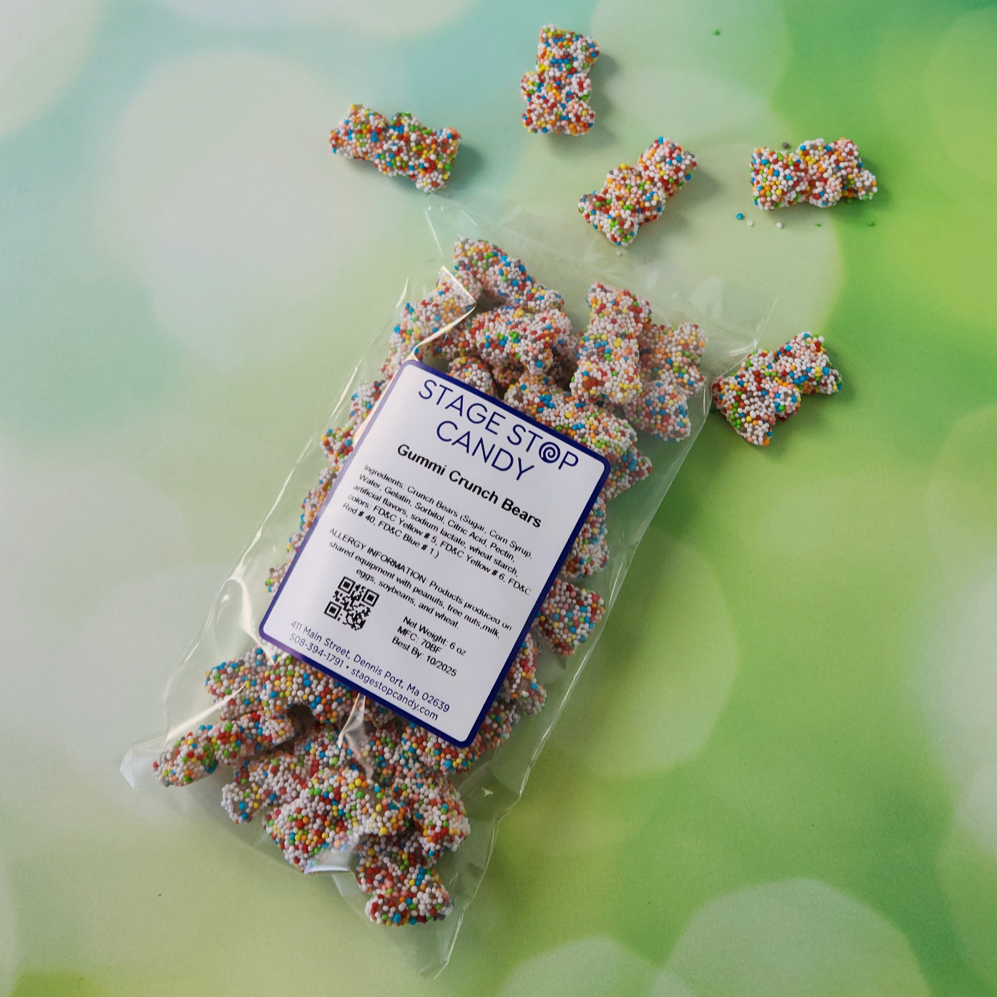 Delicious Gummi Crunch Bears - Soft & Chewy Candy Snacks for Kids & Adults - Perfect for Parties, Movie Nights & Lunchbox Treats